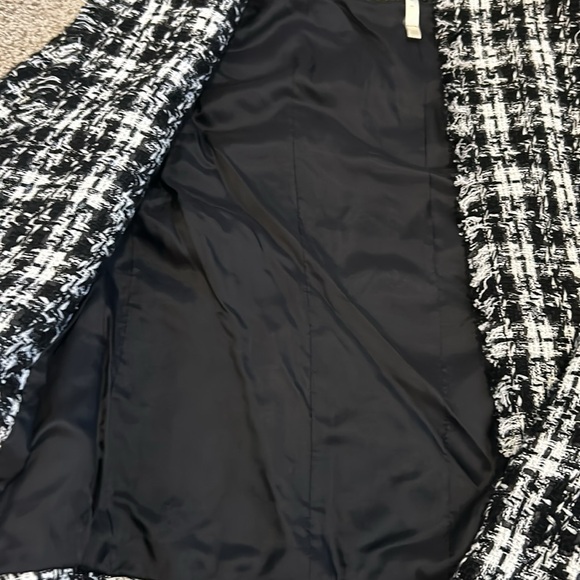 Truth & Pride Black and White Tweed Blazer, XS - Picture 8 of 16